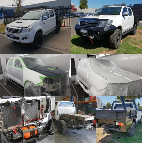 Toyota Hillux Collision Repair , Panel Beating & Spray Painting